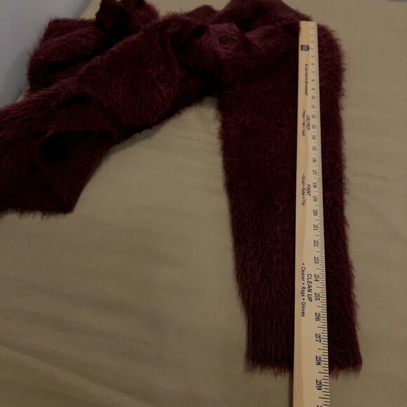 A New Day Women’s Dark Pink/Purple Fuzzy Sweater Long Boat Neck 2X Pullover - Picture 13 of 16